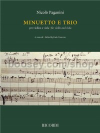 Minuetto e Trio per violino e viola